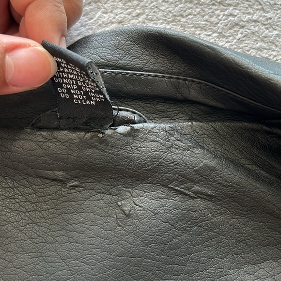 Rue 21 | Womens Black Faux Leather Biker Jacket - Size XL - Picture 11 of 11